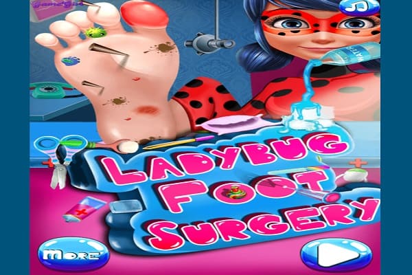 Play Online Ladybug Foot Surgery Game
