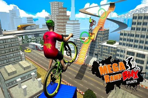 Play Online BMX Rider Impossible Stunt Racing  Bicycle Stunt Game